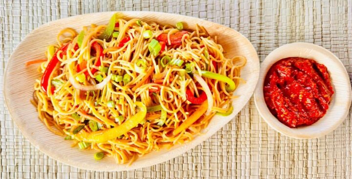 Vegetable (Vegan) Lo Mein Noodles “Chow mein”